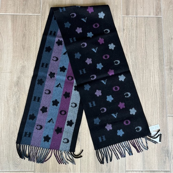 Coach Stars Striped Print Muffler - Picture 2 of 5